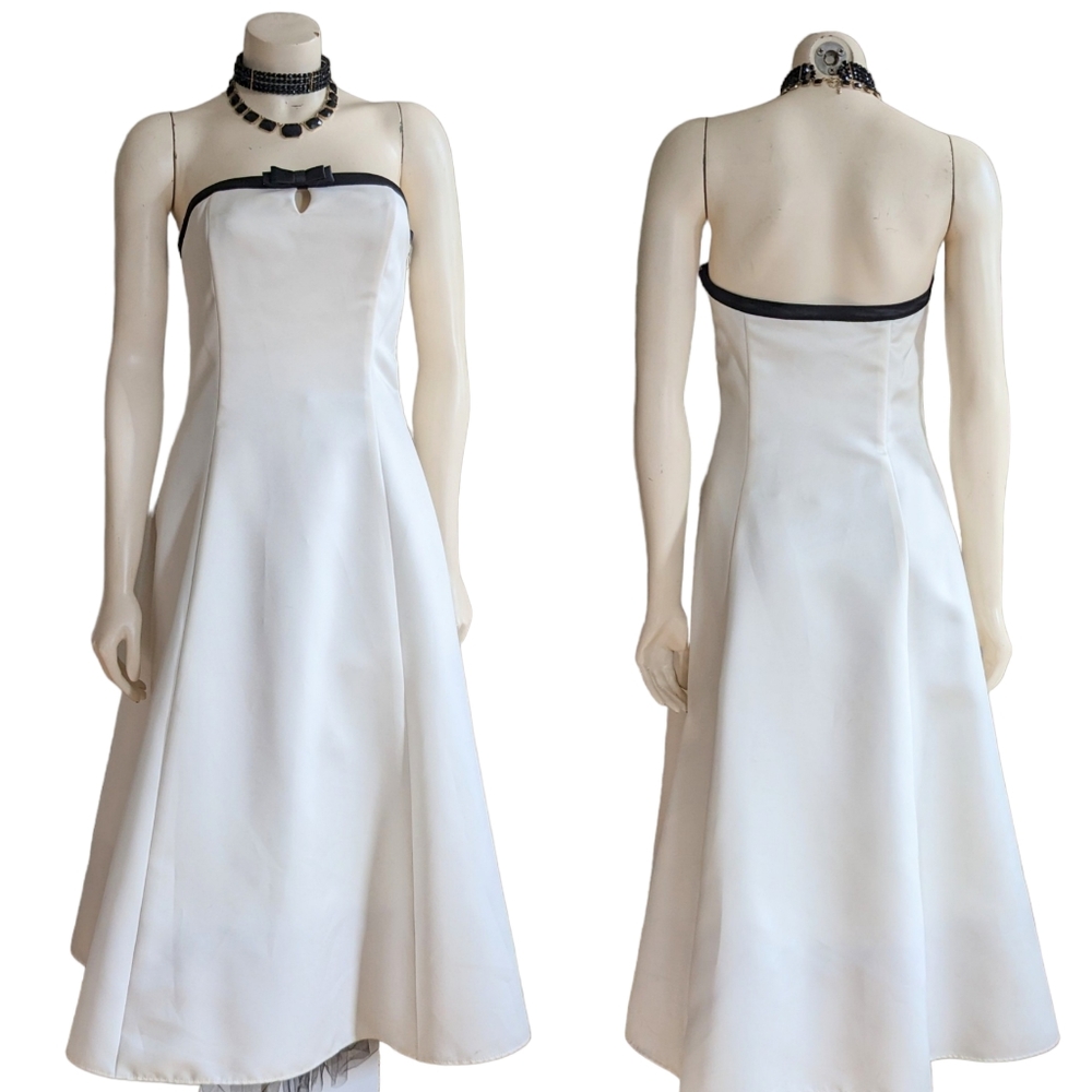 Jessica McClintock for Gunne Sax Cream Gown Size 7/8